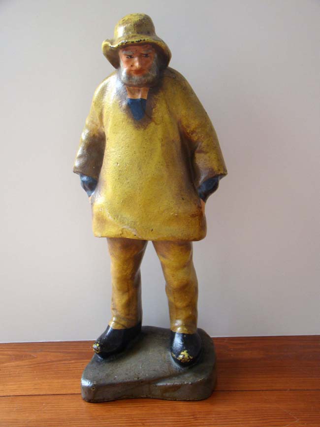 An early 20th century cast iron “OLD SALT“ doorstop
